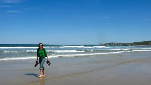 Hendaye Beach in France