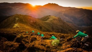 Basque Mountain Biking At Sunset